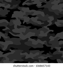 Texture military camouflage seamless pattern. Abstract army and hunting masking ornament.