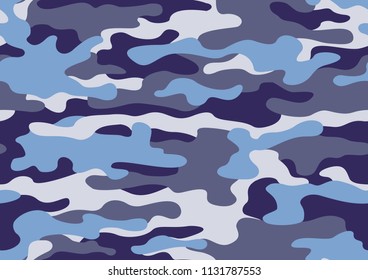 Texture military camouflage seamless pattern. Abstract army and hunting masking ornament background. Vector illustration.