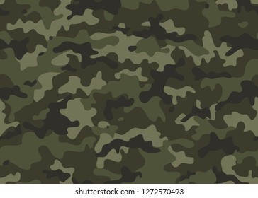 Texture military camouflage seamless pattern. Abstract army and hunting masking ornament repeat
