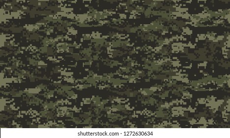 Texture military camouflage seamless pattern. Abstract army and hunting masking ornament