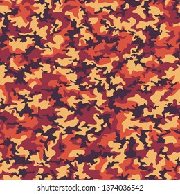 Texture military camouflage seamless pattern. Abstract army and hunting masking camo endless ornament background. Vector illustration.