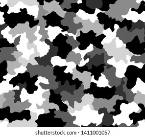 Camouflage Texture Seamless Pattern Military Abstract Stock Vector ...