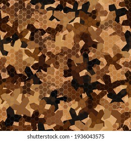 Militärische Tarnung Textur nahtlos Muster. Abstrakte Armeekartengrafik