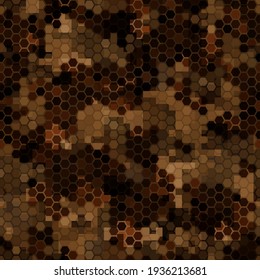 Militärische Tarnung Textur nahtlos Muster. Abstrakte Armeekartengrafik