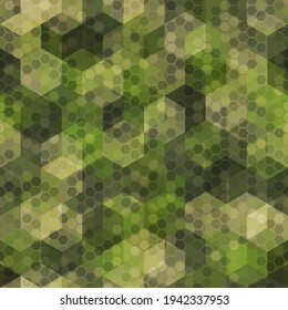 Camuflaje militar texturizado sin fisuras. Ilustración de vector del ejército abstracto