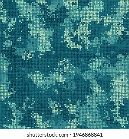 Camuflaje militar texturizado sin fisuras. Ilustración de vector del ejército abstracto
