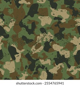 Texture military camouflage seamless pattern grunge