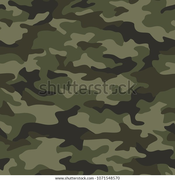 Texture military camouflage seamless\
pattern. Abstract army and hunting masking\
ornament.