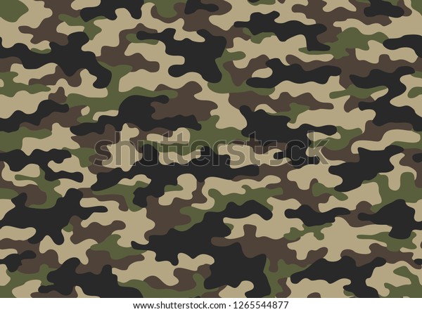 軍用のテクスチャーの迷彩のシームレスな模様 無限の装飾の背景に抽象的な軍隊とカモのマスキング ベクターイラスト のベクター画像素材 ロイヤリティフリー