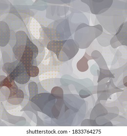 Texture Military. Trending Fashion Camouflage. Graffiti  Endless Repeats Surface. Vector Camo Fabric . Woodland Concept. Creative Army Hunting Print. Extreme Style Illustration.
