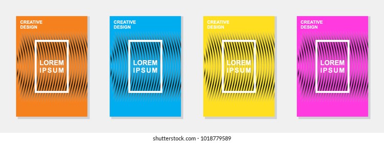 texture Modern business abstract geometry background layout, flyers,book,cover design template,  4 set color orange,blue,yellow,magenta, and stock vector in background elements, in A4 Ssize paper