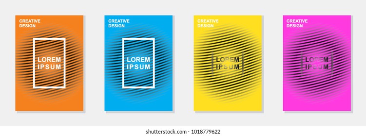 texture Modern business abstract geometry background layout, flyers,book,cover design template,  4 set color orange,blue,yellow,magenta, and stock vector in background elements, in A4 Ssize paper