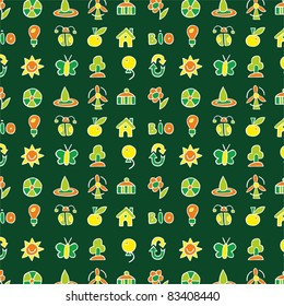 texture with natural icons