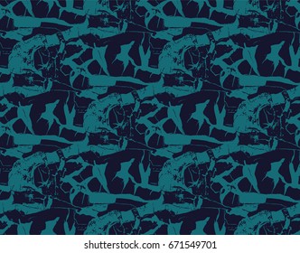 Texture of nature. Vector seamless pattern. Separate colors.
