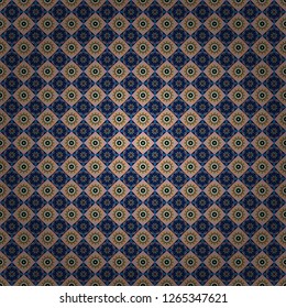 Texture, new background. Geometric stylized multicolored seamless pattern. Vector modern geometrical abstract background in gray, black and orange colors.