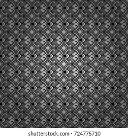 Texture, new background. Geometric stylized multicolored seamless pattern. Vector modern geometrical abstract background in black, white and gray colors.