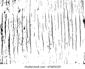 Texture of an old cracked tree. Grunge. Vector illustration.