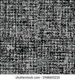 Texture of old pattern in black and grey colors. Seamless Vector background. used for textile, wallpaper, carbed, fabric.