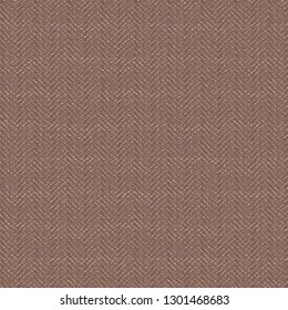 The texture of an old woven fabric. Brown sturdy cloth background. Vintage textile. Vector illustration. 