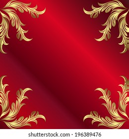Texture on red background. Vector illustration.