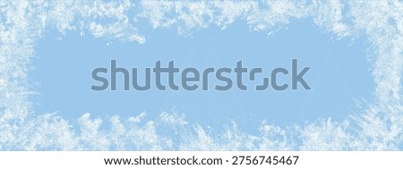 Texture overlay background with grunge ice frame for frozen effect vector. Rink winter scratch with crack border abstract for blue dirty distressed. Noise skating texture with snowfall.