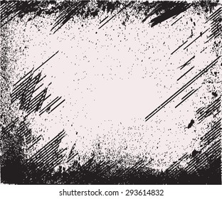 Texture Overlay For Your Design. Black and white grunge background. vector illustrations