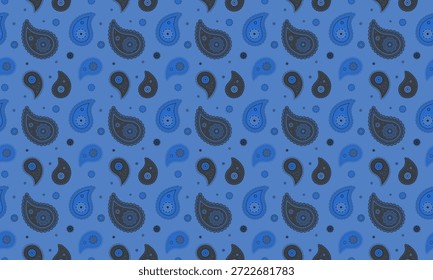 Texture paint to asian interior. Drawn detailed by curly growth. Repetition idea in luxury background. Costume invitation as doodle paisley.