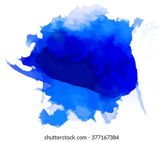 Texture Paint Stain Illustration. Hand drawn brush stroke vector design element.