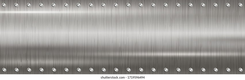 Texture - panorama silver metal background