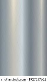 Texture panorama of silver metal with reflection - background