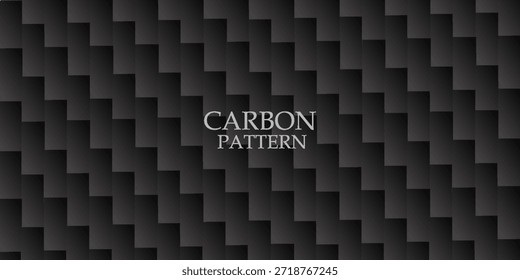 Fondo panorámico de textura de fibra de carbono negra sin ancho Horizontal de iluminación.
Material compuesto negro