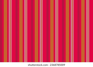 Texture pattern background of vector seamless stripe with a textile fabric vertical lines in red and lime colors.
