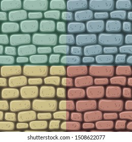 
Texture pattern of colored stone wall