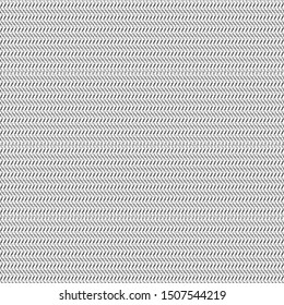 Texture or pattern composed of alternating rows with small graphic elements. Towel. Monochrome. Vector illustration.