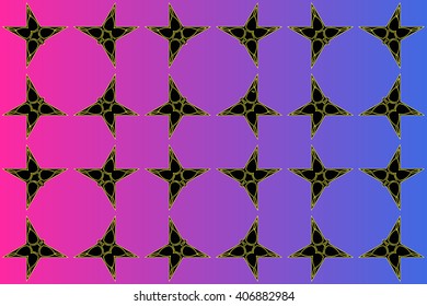 texture pattern of the elements of geometric shapes in the form of triangles on a blue gradient background red