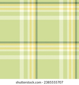 Texture pattern fabric of tartan vector textile with a background plaid check seamless in lime and old lace colors.