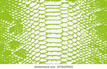 texture pattern green white snake crocodile reptile seamless repeat. Amazing hand drawn vector illustration. Print         