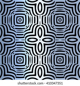 texture pattern illusion of the lines in the form of a symmetrical convex rhombus in a square on a background metal gradient