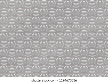 texture pattern of metal, aluminium plate or steel background, vector illustration