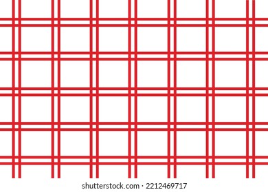 Texture pattern: Red checkered on the white background