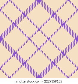 Texture pattern tartan. Textile background vector. Plaid fabric check seamless in light and violet colors.