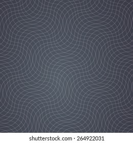 Texture or pattern with thin wavy lines. Vector grey background with bandage texture
