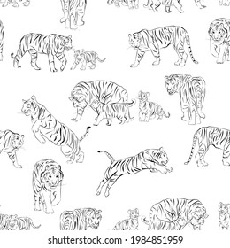 texture pattern tigers  hand drawing, texture