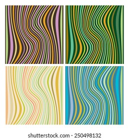 Texture. Texture pattern. Wrapping paper. Pattern set. Vector patterns. Digital patterns of lines. Bends. Curved lines. Multicolored lines. Background. Strips. Curved objects. Marine shade. Sand.