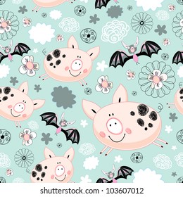texture of pigs and bats