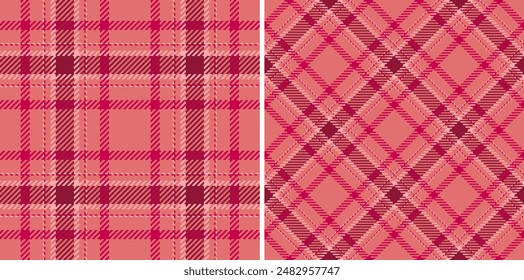 Texture plaid background of check vector fabric with a tartan pattern seamless textile. Set in warm colours. Easter fashion ideas for a stylish celebration.