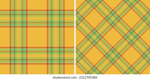 Texture plaid tartan of pattern background seamless with a textile fabric vector check in set.