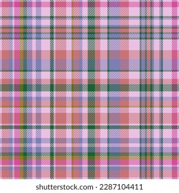 Texture plaid textile. Check seamless pattern. Background fabric tartan vector in yellow and red colors.