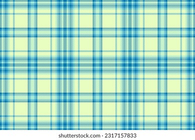 Texture plaid vector of check textile pattern with a fabric background tartan seamless in cyan and light colors.
