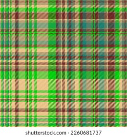 Texture plaid vector. Pattern check seamless. Tartan textile background fabric in turquoise and green colors.